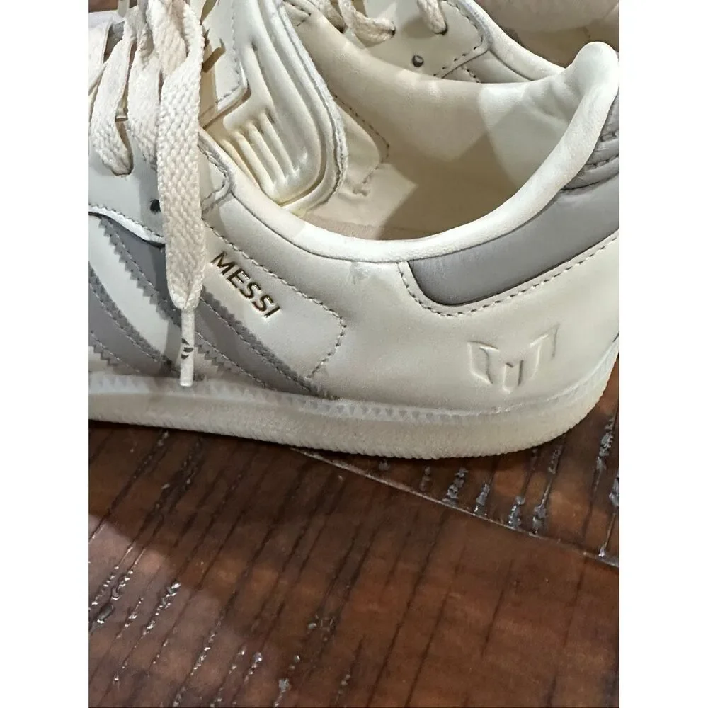 Adidas Samba Messi men’s 8.5 cream gray